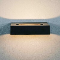 Industriell vägglampa Rotterdam i svart