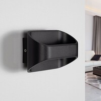 Modern vägglampa Essen - svart