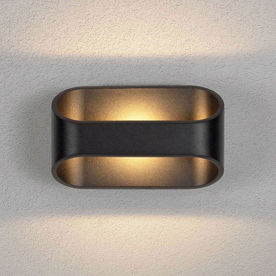 Modern vägglampa Essen - svart