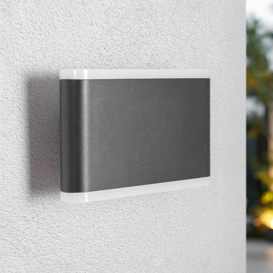 Utomhusvägglampa Hannover med integrerad LED - svart