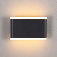 Utomhusvägglampa Hannover med integrerad LED - svart