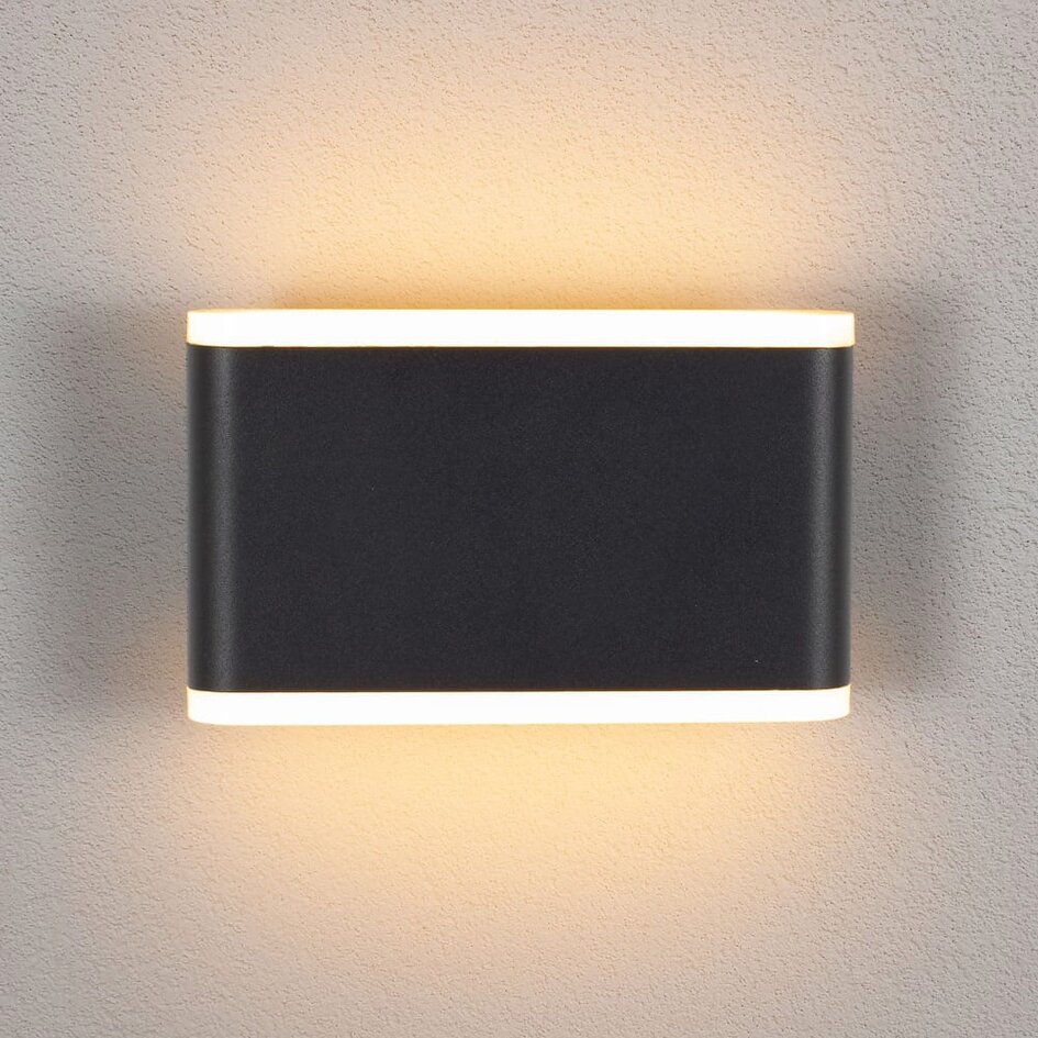 Utomhusvägglampa Hannover med integrerad LED - svart