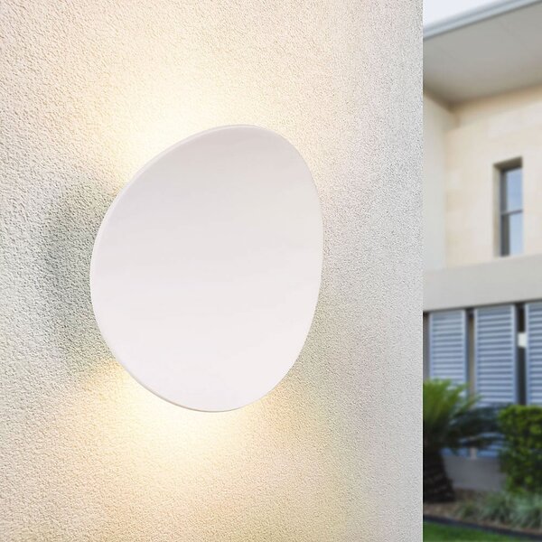 Design vägglampa utomhus Ozzy - vit