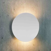 Designad utomhusvägglampa Ozzy - vit med integrerad LED