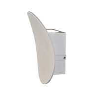 Designad utomhusvägglampa Ozzy - vit med integrerad LED