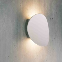 Designad utomhusvägglampa Ozzy - vit med integrerad LED