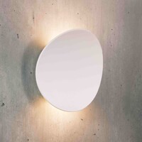 Designad utomhusvägglampa Ozzy - vit med integrerad LED