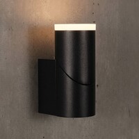 Justerbar utomhusvägglampa Demy - svart