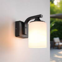 Modern utomhusvägglampa Elmi - svart