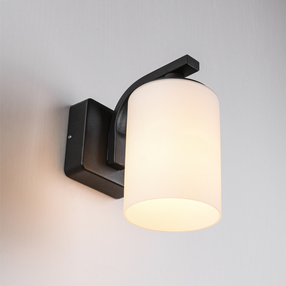 Modern utomhusvägglampa Elmi - svart