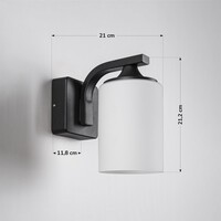 Modern utomhusvägglampa Elmi - svart