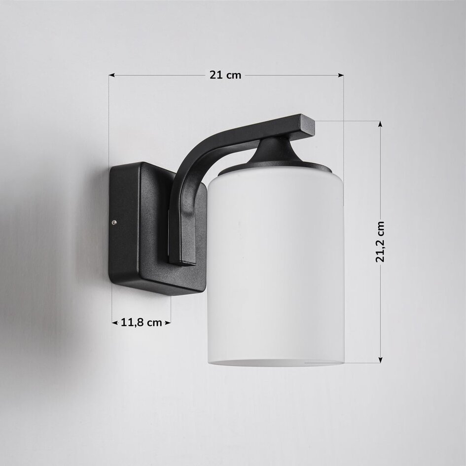 Modern utomhusvägglampa Elmi - svart