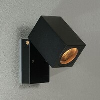 Justerbar utomhusvägglampa Sven - svart