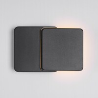 Utdragbar utomhusvägglampa Will - svart med integrerad LED