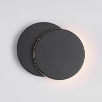 Utdragbar utomhusvägglampa Muriel - svart med integrerad LED