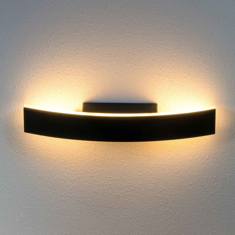 Design utomhusvägglampa Dean - svart