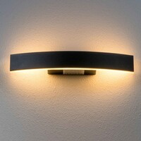 Designad utomhusvägglampa Dean - svart med integrerad LED