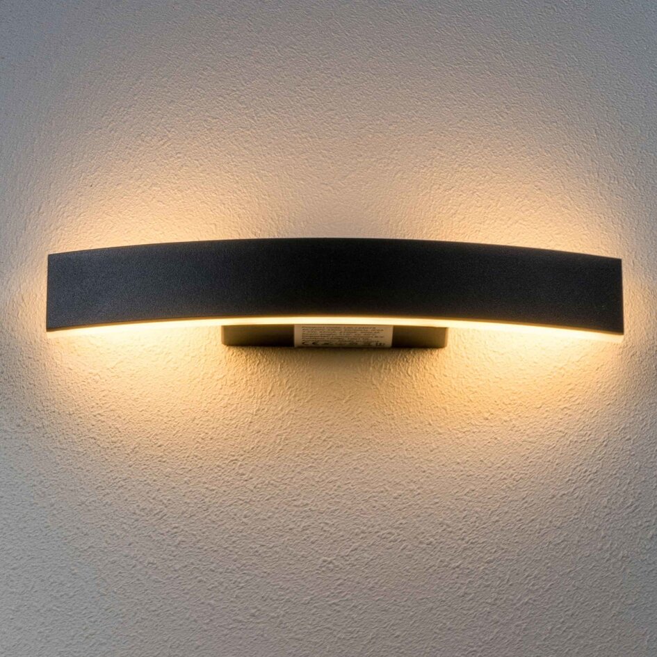 Design utomhusvägglampa Dean - svart
