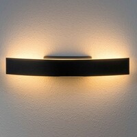 Designad utomhusvägglampa Dean - svart med integrerad LED
