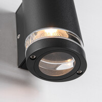Industriell utomhusvägglampa Stef - svart