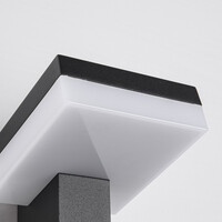 Industriell utomhusvägglampa Xavi - svart med integrerad LED