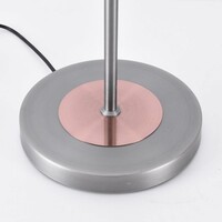 Golvlampa Georgia - antiksilver med koppar