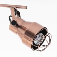 Industriell taklampa Boston i koppar
