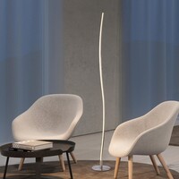 Golvlampa Raphael med integrerad LED och fotdimmer