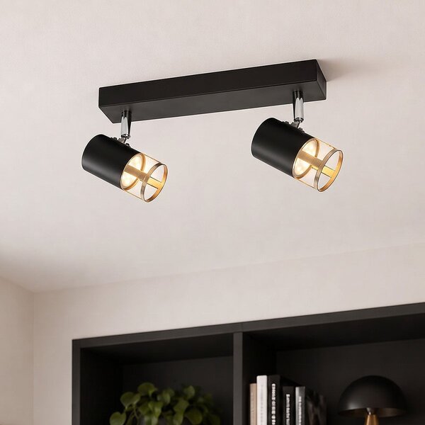 Industriell taklampa med 2 spotlights - Oscar