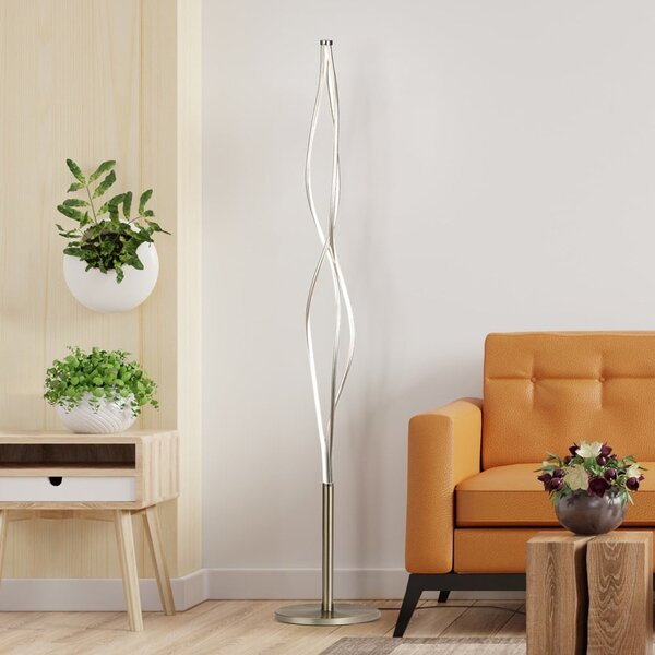 Golvlampa August med integrerad LED och 3-stegs dimfunktion