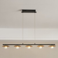 Modern pendellampa Martha med fem lampor med integrerade lysdioder, dimbar