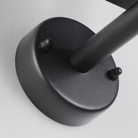 Lantlig utomhusvägglampa Dax - svart