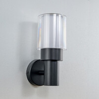 Robust utomhusvägglampa Bax - svart