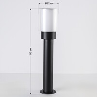 Stående utomhuslampa Baxie - svart