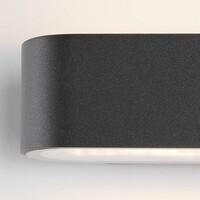 Modern utomhusvägglampa Tino - svart med integrerad LED