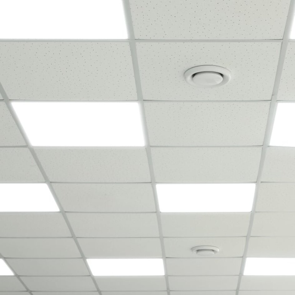 Set med 4 LED-paneler, 60x60cm, UGR<19, 30W, 4000K - 125lm/W