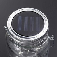Solcellsdriven bordslampa Gaia med ljusslinga - Utrustad med integrerad LED