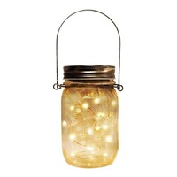 Solcellsdriven bordslampa Gaia med ljusslinga - Utrustad med integrerad LED