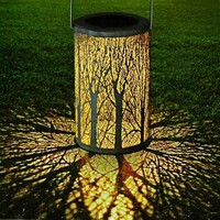 Stämningsfull svart solcellsdriven bordslampa Adara - Utrustad med integrerad LED