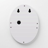 Rund solcellsdriven utomhusvägglampa Linus - vit med sensor