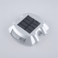 Solcellsdriven markspotlight Parker i silver - set med två