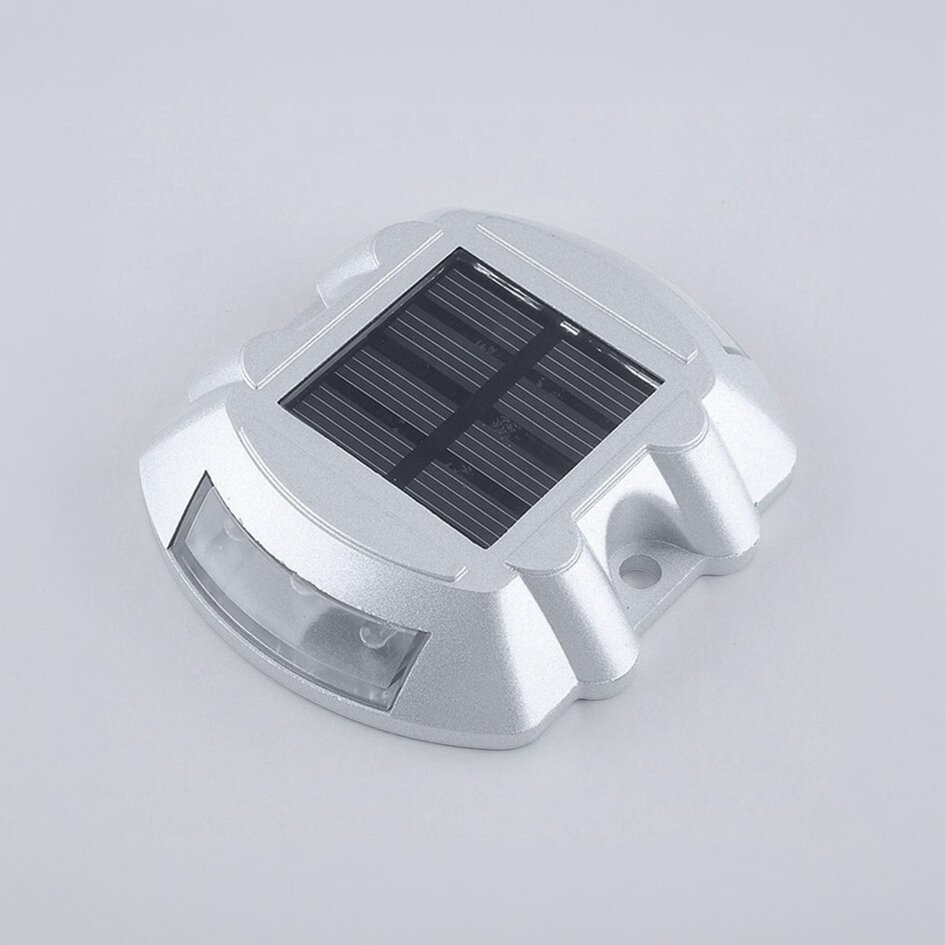 Solcellsdriven markspotlight Parker i silver - set med två