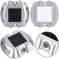 Solcellsdriven markspotlight Parker i silver - set med två