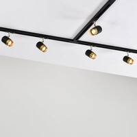 Set med 1-fas skensystem på 3 meter och Lexi-spotlights, svart