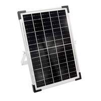 Solcellsdriven ljusslinga 10 meter med 20 lampor med dubbelt filament, 10W solpanel