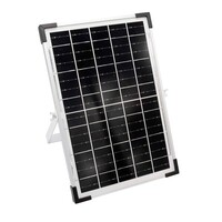 Solcellsdriven ljusslinga 20 meter med 20 lampor med dubbelt filament, 10W solpanel