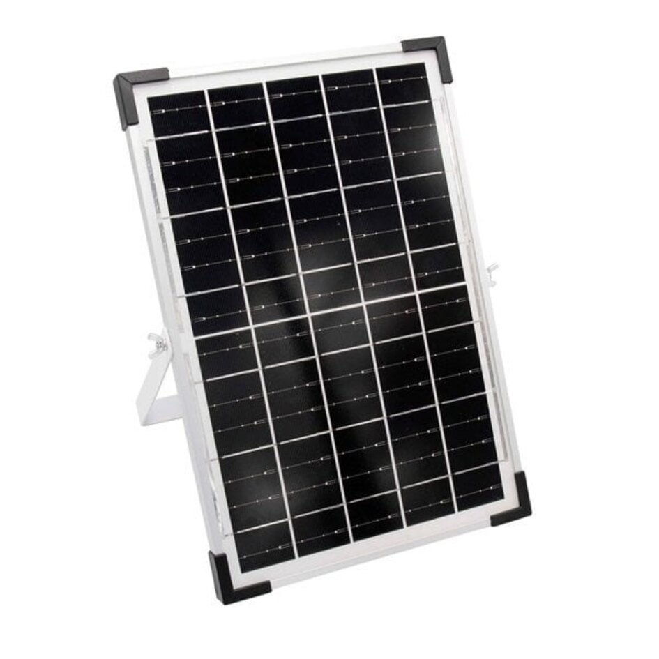 Solcellsdriven ljusslinga 20 meter med 20 lampor med dubbelt filament, 10W solpanel