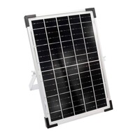 Solcellsdriven ljusslinga 10 meter med 10 lampor i W-form, 10W solpanel