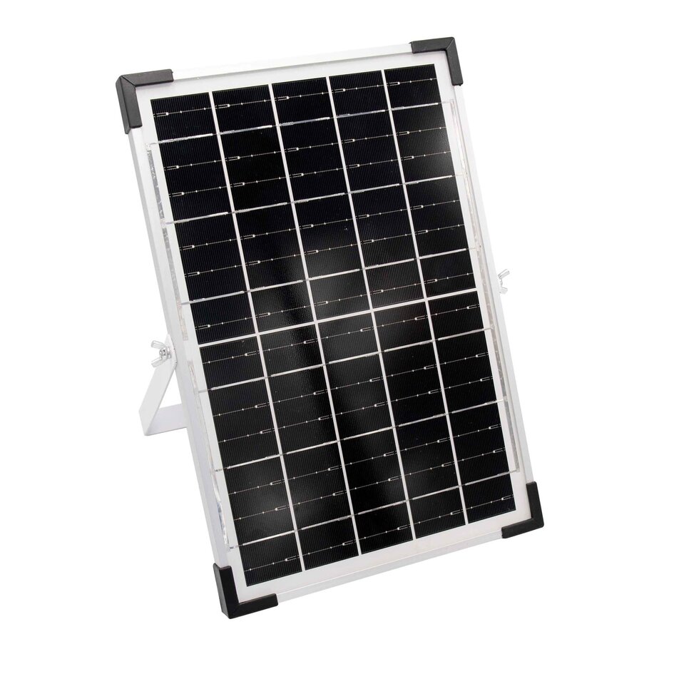Solcellsdriven ljusslinga 10 meter med 10 lampor i W-form, 10W solpanel