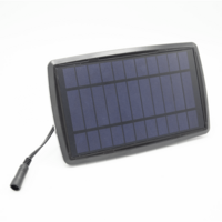 Solcellsdriven ljusslinga 10 meter med 10 lampor och hängande lampfattning, 3W solpanel